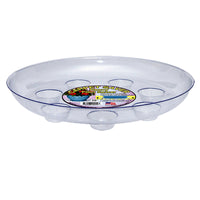 Curtis Wagner Plastics Corp Ds-1000 10 Round Clear Plastic Carpet Saver Footed Planter Saucer (Pack of 25)