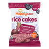 Happy Baby Happy Munchies Rice Cakes - Organic Blueberry and Beet - 1.4 oz - Case of 10