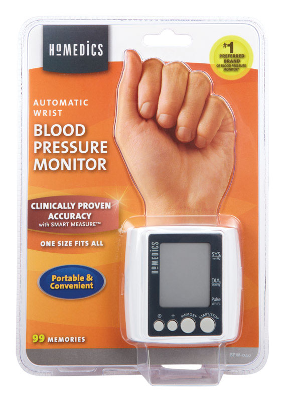 Homedics Automatic Blood Pressure Monitor, Wrist | Smart Measure Technology