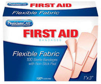 Fabric Bandage, 1 x 3-In. 100-Ct.