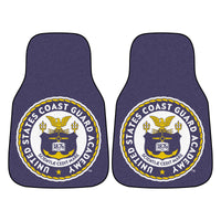 U.S. Coast Guard Academy Carpet Car Mat Set - 2 Pieces