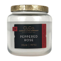 Candle Lite White Peppered Rose Scent Candle Jar 14 oz (Pack of 3)