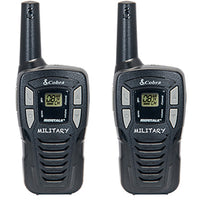 Hero Series Walkie Talkies, 16.2-Mile Range, Black, Pr.