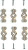 Prime-Line  Mill  Silver  Steel  Panel Clip  6 pk