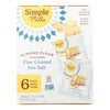 Simple Mills Fine Ground Sea Salt Almond Flour Crackers - Case of 6 - 4.9 OZ