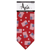 Aria Red/White/Blue Paws N Stripes Forever Bandana