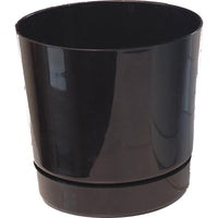 Novelty  5.75 in. H x 6.25 in. W x 6.25 in. D x 6.25 in. Dia. Plastic  Full Depth Cylinder  Flower Pot (Pack of 10)