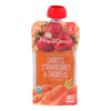 Happy Baby Organic Stage 2 Baby Food - Carrots Strawberries & Chickpeas - Case of 16 - 4 oz