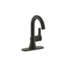 Ultra Faucets Nita Matte Black Single-Hole Bathroom Sink Faucet 4 in.