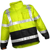 Class II Hi-Viz Safety Shirt, Short Sleeves, Lime, XXL