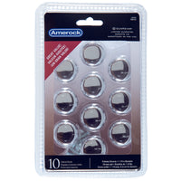 Amerock  Allison  Round  Cabinet Knob  1-1/4 in. Dia. 1 in. Polished Chrome  10 pk