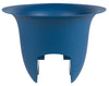 Bloem Modica Blue Plastic UV-Resistant Round Deck Rail Planter 8.8 H x 12 Dia. in. (Pack of 6)