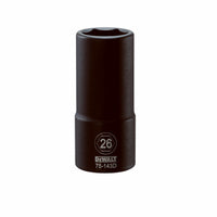 Metric Deep Impact Socket, 6-Point, 3/4-In. Drive, 26mm