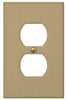 Amerelle Elan Brushed Bronze 2 gang Die-Cast Metal Duplex Wall Plate 1 pk