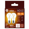 GE Lighting 45672 4 Watt E26 A15 Clear Soft White LED Dimmable Relax HD Light Bulbs 4 Count