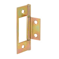 Prime-Line 3 in. L Brass-Plated Bi-fold Door Hinge 2 pk