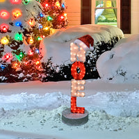 42" Candy Cane Lane Pre-Lit 2D Motorized Yard Art Noel