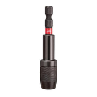 Milwaukee  SHOCKWAVE  2.88 in. Alloy Steel  Impact Magnetic Locking Bit Holder  1/4 in. Hex Shank  1 pc.