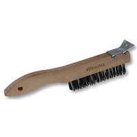 Allway 1-1/16 in. W X 10.75 in. L Carbon Steel Wire Brush with Scraper