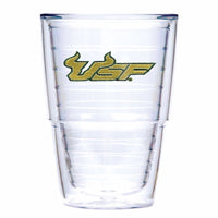 Tervis Collegiate 24 oz USF Bulls Clear BPA Free Tumbler