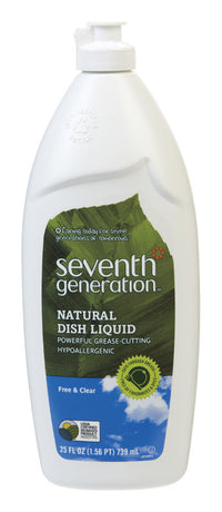 Seventh Generation  Free & Clear Scent Liquid  Dish Soap  19 oz. 1 pk (Pack of 12)