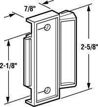 Prime-Line  White  Plastic  Window Latch  7/8 in. W x 2.625 in. L For Several Window Manufacturers 1 pk