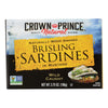 Crown Prince Brisling Sardines In Mustard - Case of 12 - 3.75 oz.