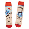 Hallmark Coffee is Everything Crew Socks Cotton 1 pk (Pack of 2)