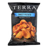 Terra Chips Sweet Potato Chips - Crinkled Sweet Potato with Sea Salt - Case of 12 - 6 oz.