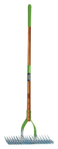 Ames  61.5 in. L x 15 in. W Steel  Thatching  Rake  Wood