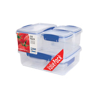 Sistema Klip It Clear Food Storage Container Set 6 pk