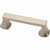 Mandara Cabinet Pull, Brushed Nickel, 3-In.