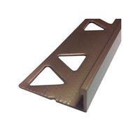 M-D 3/8 in. H X 96 in. L Prefinished Bronze Aluminum Tile Edge