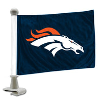 NFL - Denver Broncos Ambassador Car Flags - 2 Pack