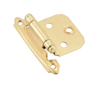 Amerock 1-13/16 in. W x 2-3/4 in. L Polished Brass Steel Self-Closing Hinge 2 pk (Pack of 25)