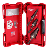 Milwaukee  SHOCKWAVE  3/16 to 1 in.  High Speed Steel  Impact Step Bit Set  3 pc.