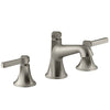 Kohler Brushed Nickel Widespread Bathroom Sink Faucet 8-16 in.