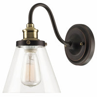 Globe Electric Jackson 1-Light Brown Wall Sconce