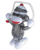 Z WindUps 70800 3" X 2" X 3" Skippy The Wind Up Jump Rope Sock Monkey