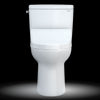 TOTO® Drake® WASHLET®+ Two-Piece Elongated 1.6 GPF TORNADO FLUSH® Toilet with C5 Bidet Seat, Cotton White - MW7763084CSG#01