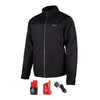 Milwaukee  M12 AXIS  XL  Long Sleeve  Unisex  Full-Zip  Heated Jacket Kit  Black