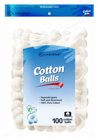 Pure Cotton Balls, 100-Ct. (Pack of 24)