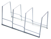 Kitchen Organizer Plate Rack, White Wire, 10.2 x 5.8 x 5.2-In.