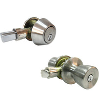 Tulip Mobile Home Combination Lockset, Stainless Steel (Pack of 2)