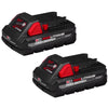 Milwaukee  M18 REDLITHIUM  CP3.0  18 volt 3 Ah Lithium-Ion  High Output  Battery Pack  2 pc.