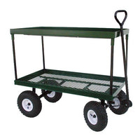 Millside Industries Inc. 1742 20" X 38" Metal Double Decker Wagon With Deck