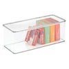 InterDesign 67530 5.5" X 13.3" X 5" Clear Kitchen Binz Stackable Storage Box With Lid (Pack of 6)