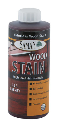 Saman Semi-Transparent Cherry Water-Based Wood Stain 12 oz