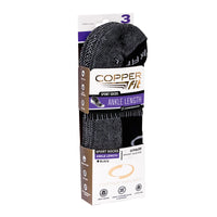 Copper Fit Unisex Sport L/XL Ankle Socks Black