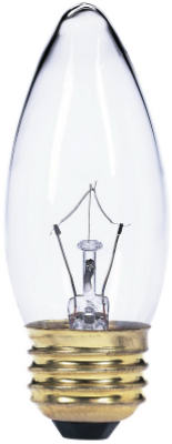 Torpedo Light Bulb, Clear, 40-Watts, 120-Volt, 2-Pk. (Pack of 10)